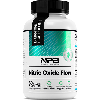 Nature's Pure Blend Óxido Nítrico para Hombres – L-Arginina y L-Citrulina, Circulación y Resistencia