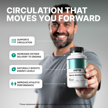 Nature's Pure Blend Óxido Nítrico para Hombres – L-Arginina y L-Citrulina, Circulación y Resistencia
