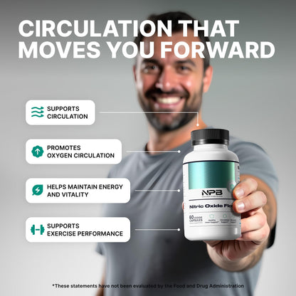 Nature's Pure Blend Óxido Nítrico para Hombres – L-Arginina y L-Citrulina, Circulación y Resistencia