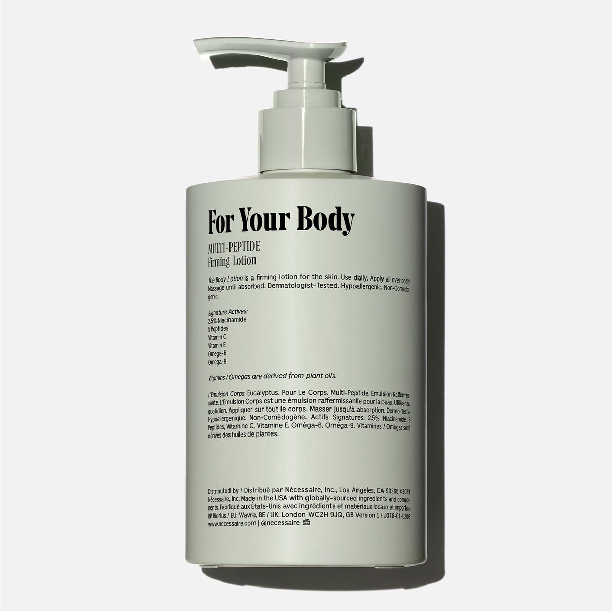 Nécessaire The Eucalyptus Body Lotion – Multi-Peptide Firming Moisturiser 450ml