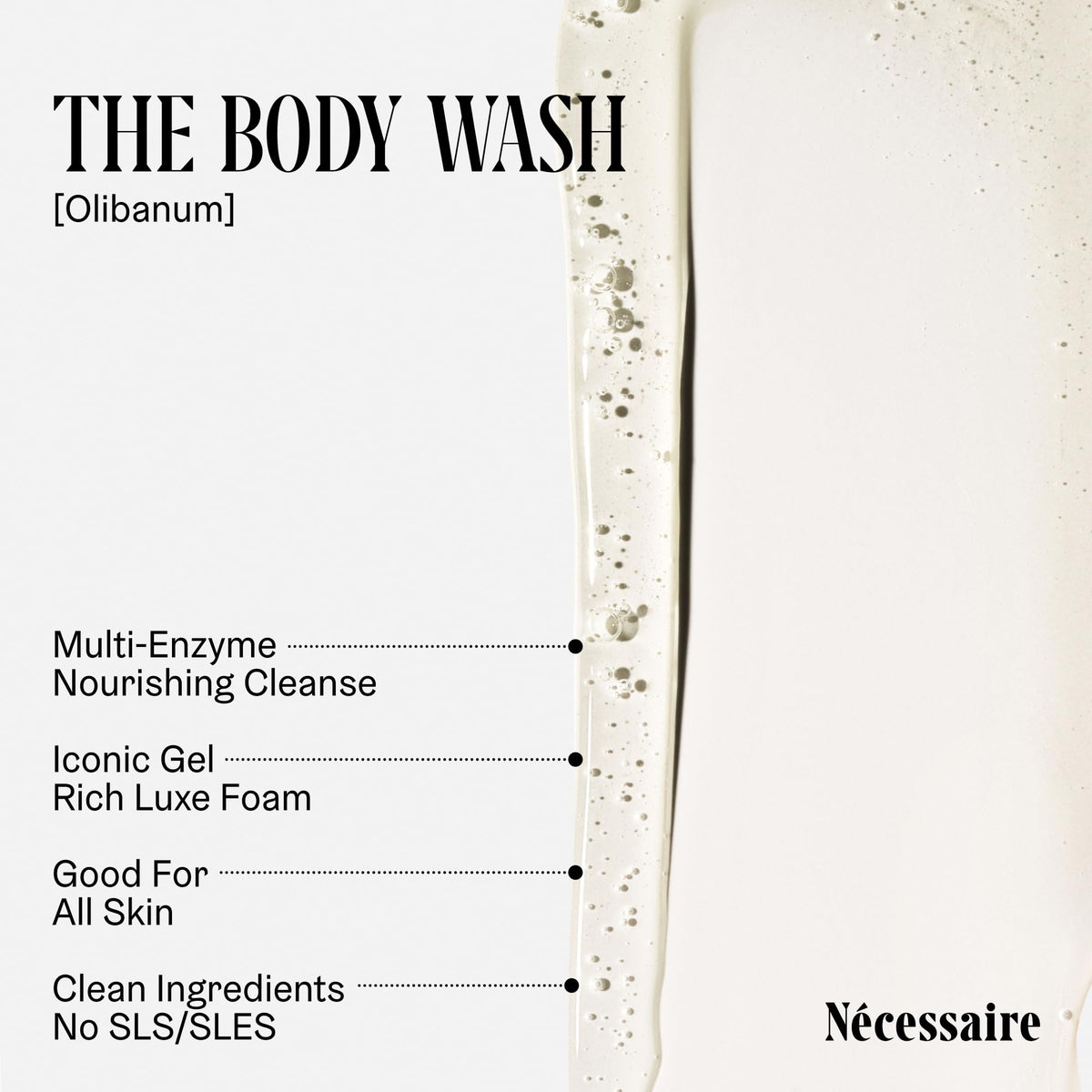 Nécessaire The Body Wash Olibanum – Niacinamide Radiance Cleanse 8.4oz
