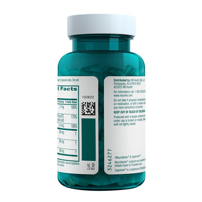 NEURIVA Ultra Suplemento Cerebral para Enfoque, Memoria y Alerta — Paquete de 2, 60 Cápsulas