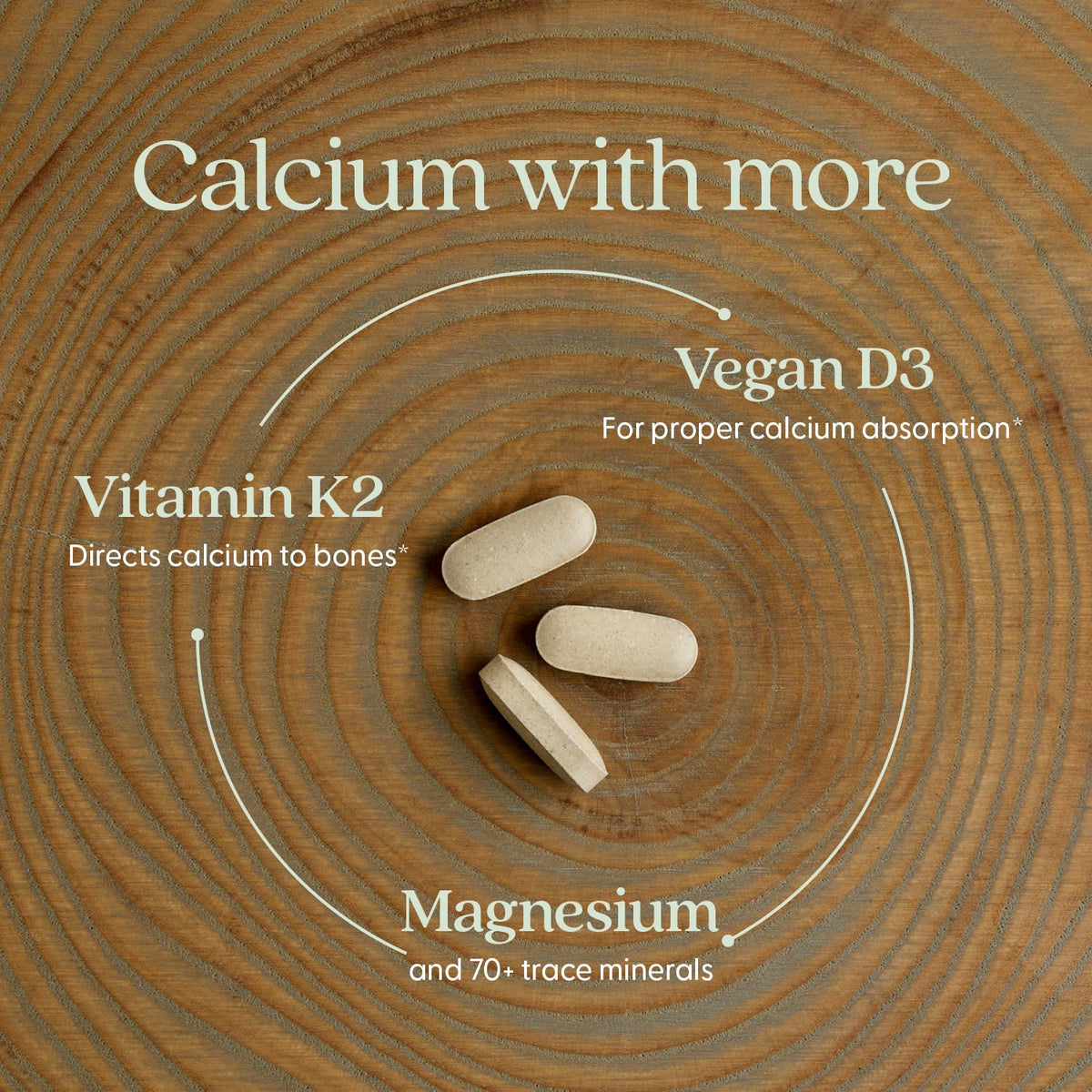 New Chapter Calcium Supplement – Organic Plant Calcium + D3/K2, 60 Count - Calm Era