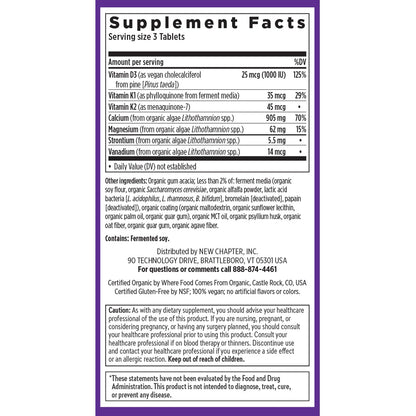 New Chapter Calcium Supplement - Organic Plant Calcium for Bone Strength (180 Count) - Calm Era
