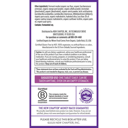 New Chapter Women’s 40+ Multivitamin – One Daily, Fermented Nutrients, Gentle on Empty Stomach - Calm Era