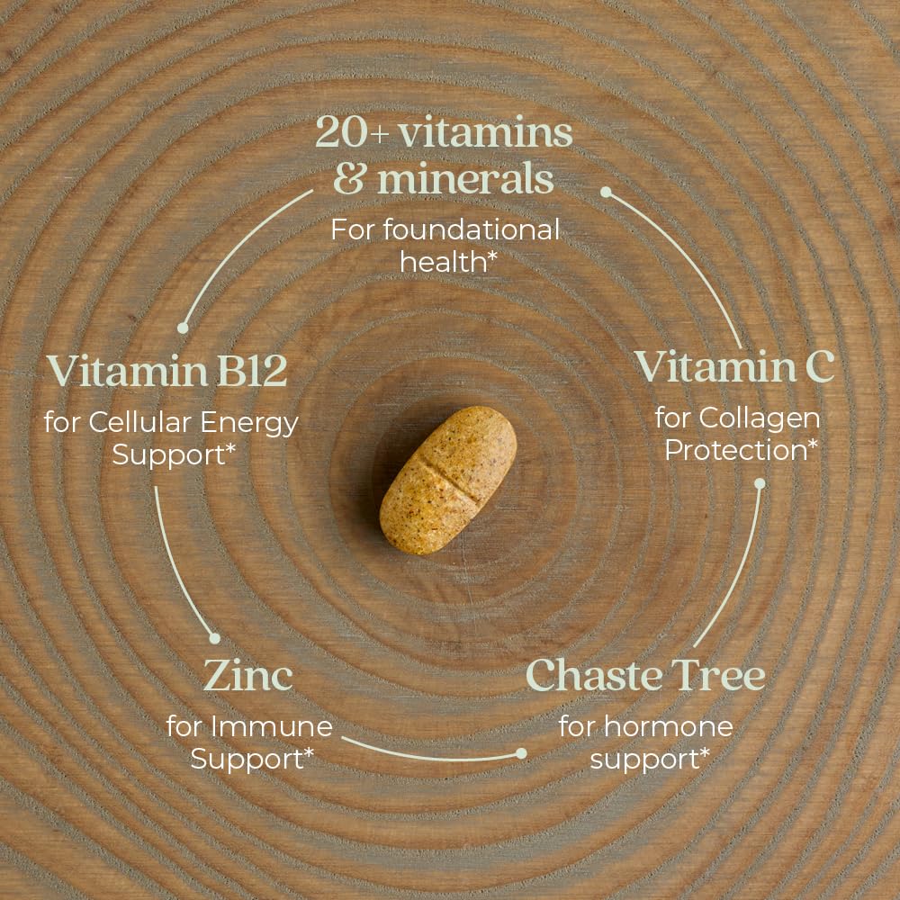 New Chapter Women's Multivitamin 40+ | One Daily, Fermented Vitamins, Gentle on Empty Stomach - Calm Era