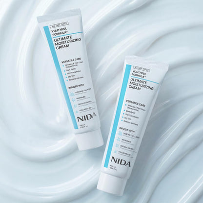 NIDA Crema Hidratante Fórmula Joven – Centella, Ácido Hialurónico, Niacinamida y Colágeno