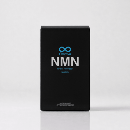 Cápsulas Charava NMN 500 mg — Reforzador de NAD+ Galardonado
