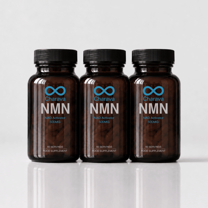 Cápsulas Charava NMN 500 mg — Reforzador de NAD+ Galardonado