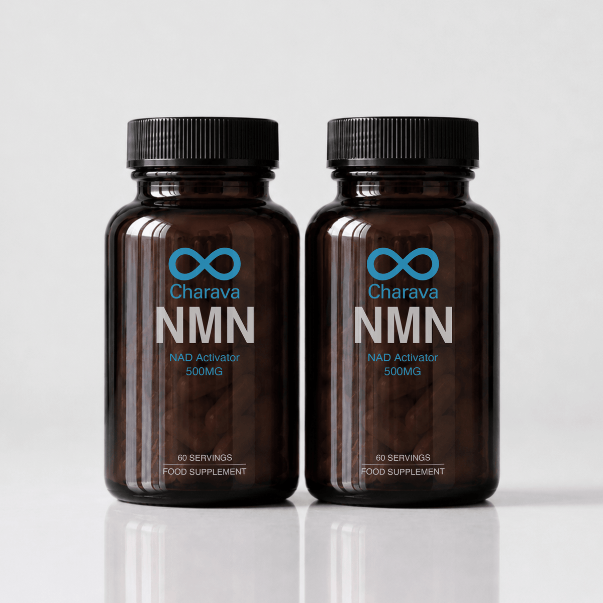 Cápsulas Charava NMN 500 mg — Reforzador de NAD+ Galardonado