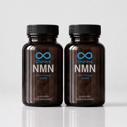 Cápsulas Charava NMN 500 mg — Reforzador de NAD+ Galardonado