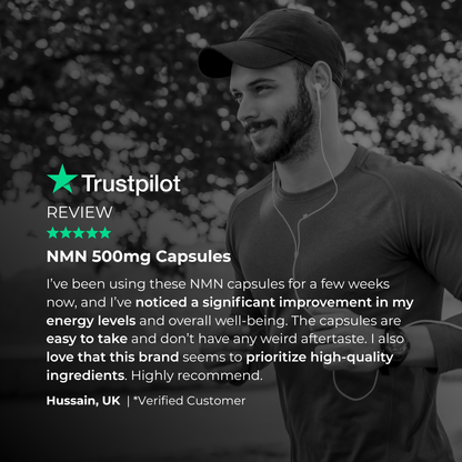 Cápsulas Charava NMN 500 mg — Reforzador de NAD+ Galardonado