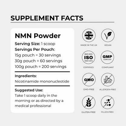 Charava NMN Powder — 99.6% Pure NAD+ Precursor