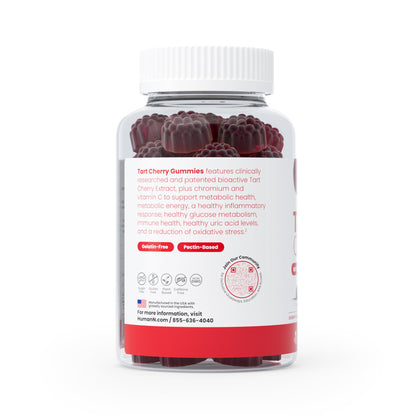 Gomitas de tarta de cereza Humann – Certificado deportivo NSF, sin azúcar y vegano