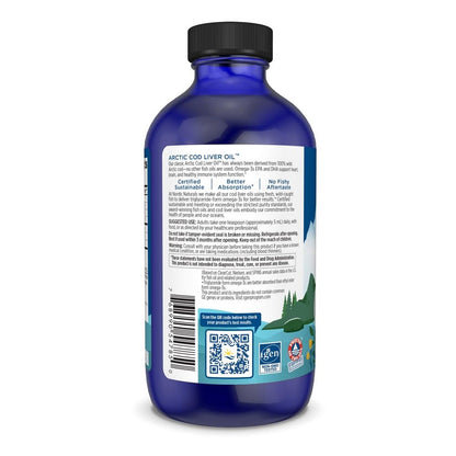 Nordic Naturals Arctic Cod Liver Oil Orange – 8oz | 1060mg Omega-3