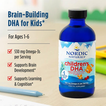 Nordic Naturals Children's DHA Strawberry - 16 oz, 530 mg Omega-3 - Calm Era