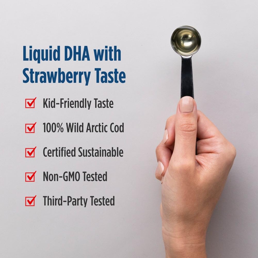 Nordic Naturals Children's DHA Strawberry - 16 oz, 530 mg Omega-3 - Calm Era