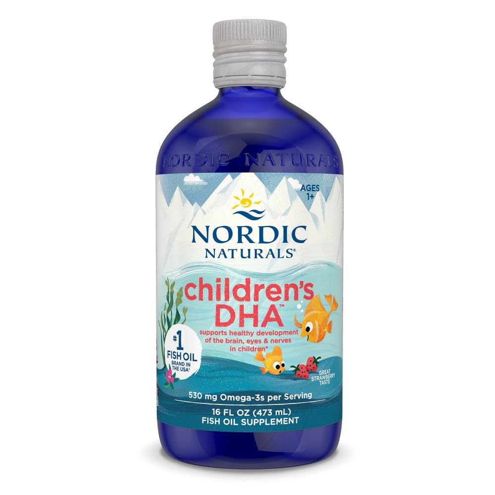 Nordic Naturals Children's DHA Strawberry - 16 oz, 530 mg Omega-3 - Calm Era