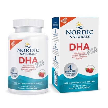 Nordic Naturals DHA Xtra – Strawberry | 90 Soft Gels - Calm Era