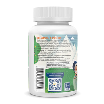 Nordic Naturals Gomitas de vitamina C para niños — Mandarina ácida, 60 gomitas