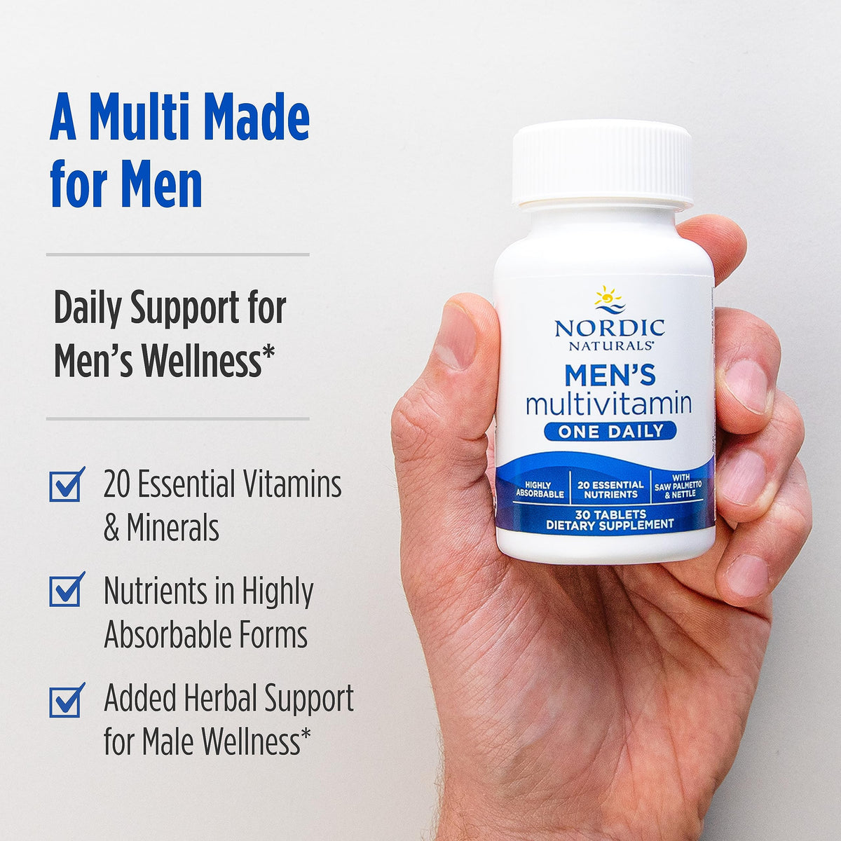 Nordic Naturals Multivitamínico para Hombres Una al Día 30 Comprimidos