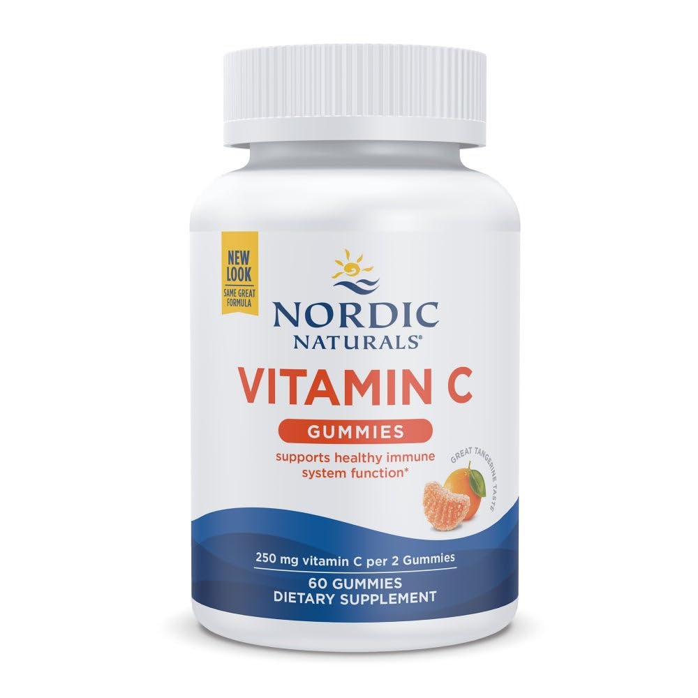 Gominolas de vitamina C Nordic Naturals — Mandarina ácida, 60 unidades