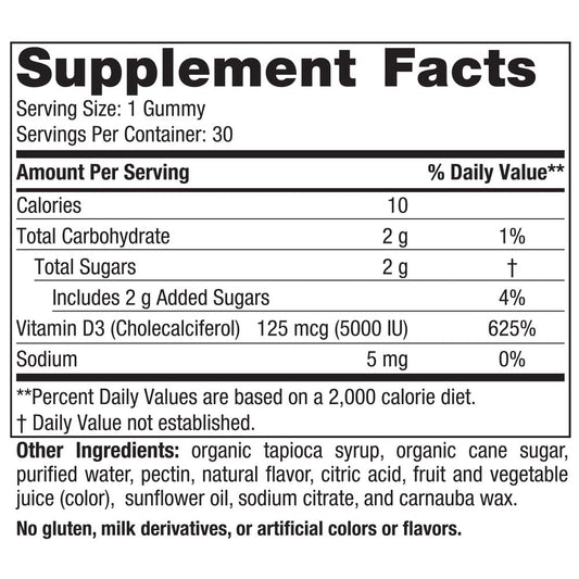 Gomitas de vitamina D3 5000 UI de Nordic Naturals — Maracuyá, 30 porciones