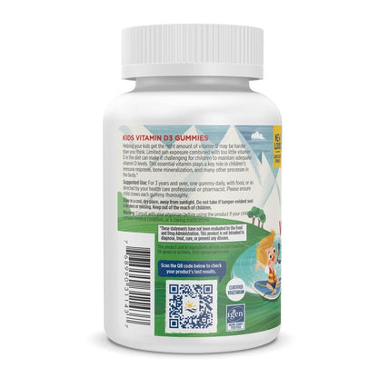 Nordic Naturals Vitamina D3 Niños — Sandía Salvaje, 400 UI, 60 unidades