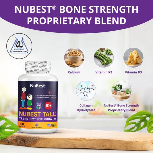 NuBest Tall 10+ Bone Strength Formula – Kids 10+ & Teens | 3-Month Pack - Calm Era