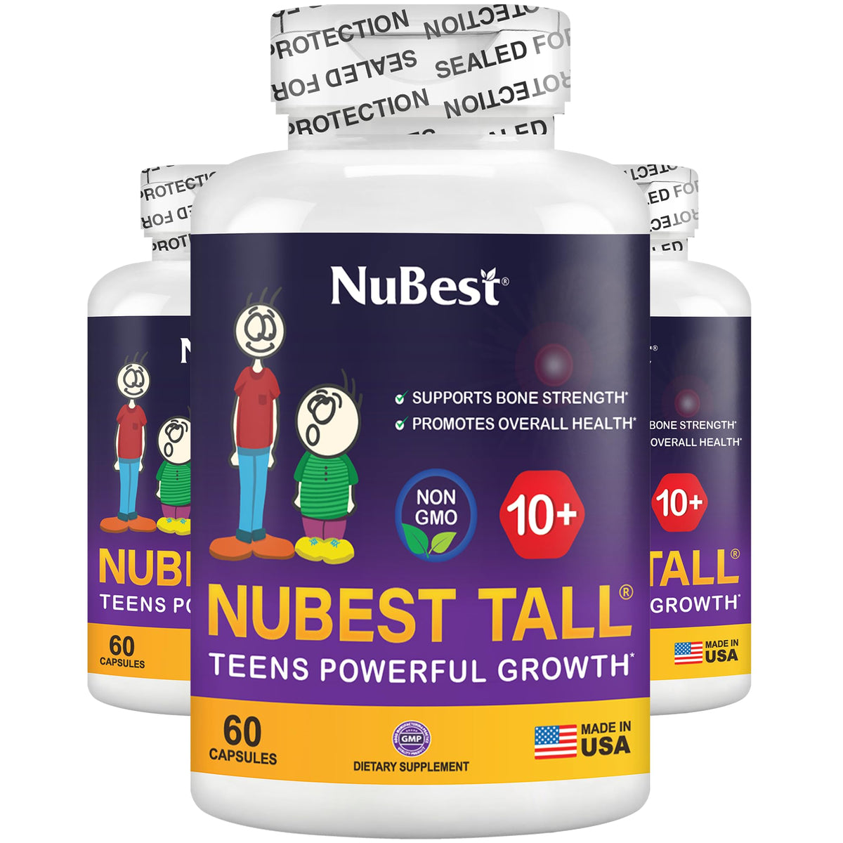 NuBest Tall 10+ Bone Strength Formula – Kids 10+ & Teens | 3-Month Pack - Calm Era