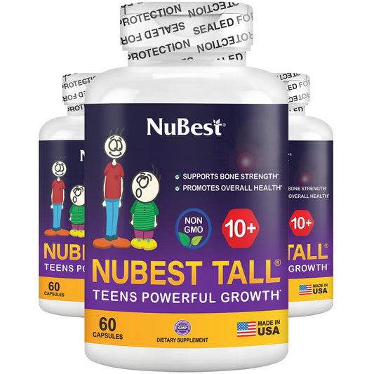 NuBest Tall 10+ Bone Strength Formula – Kids 10+ & Teens | 3-Month Pack - Calm Era