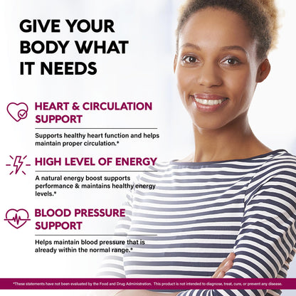 NutraHarmony Beet Root 5-in-1 Complex Capsules — Heart Health & Blood Pressure Support — 240 Capsules, Made in USA - Calm Era