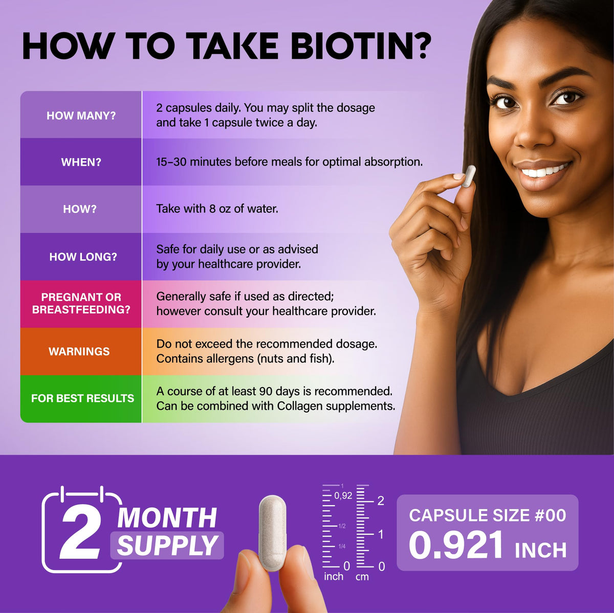 Nutraharmony Biotin + Collagen + Keratin – Hair, Skin & Nails | 120 Capsules - Calm Era