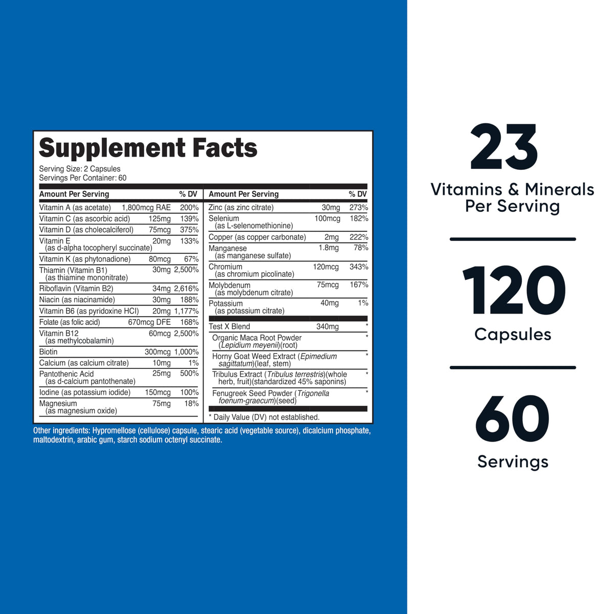 Nutricost Multivitamínico para Hombres — 120 Cápsulas