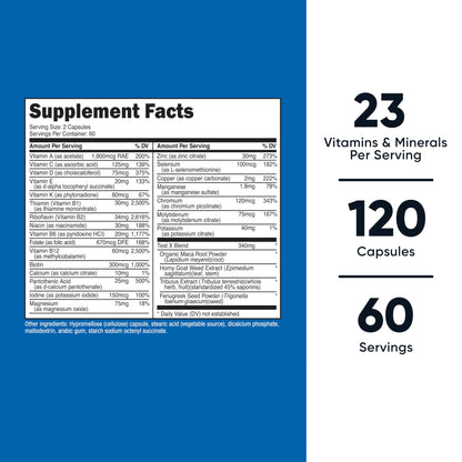 Nutricost Multivitamínico para Hombres — 120 Cápsulas