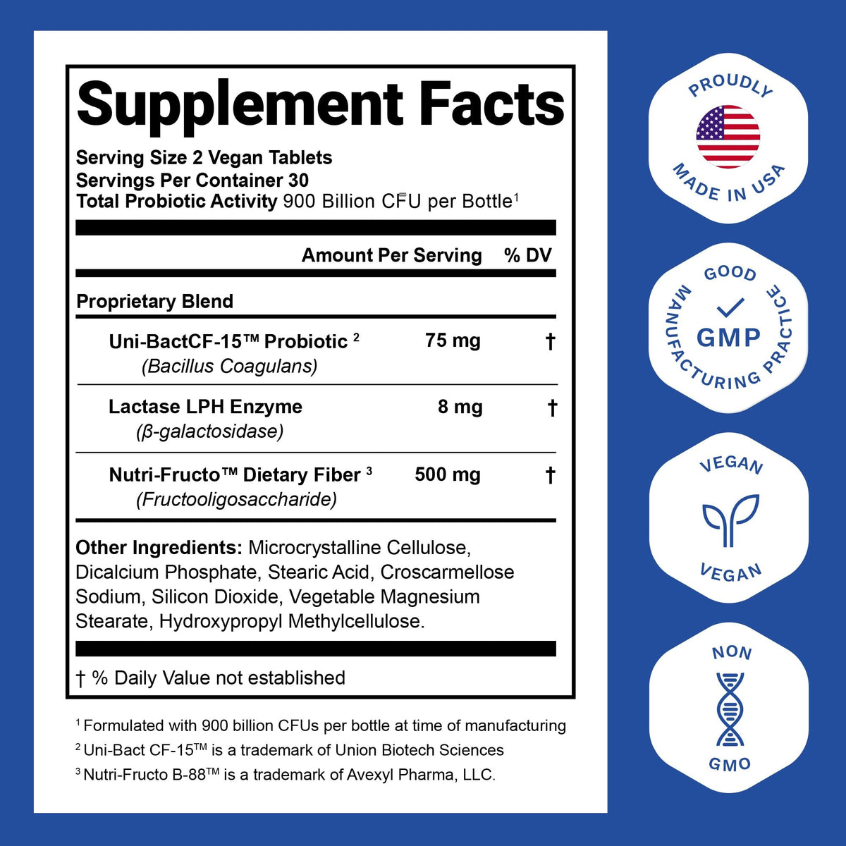 Nutrition Essentials Probiotics for Women & Men with Lactase Enzyme & Prebiotic Fiber – 3 Count of 60 Tablets - Calm Era