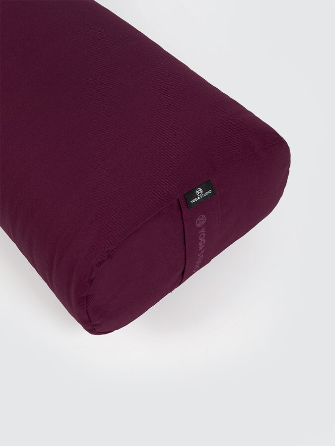 Rectangular Lightweight Yoga Bolster — Organic Cotton Cover