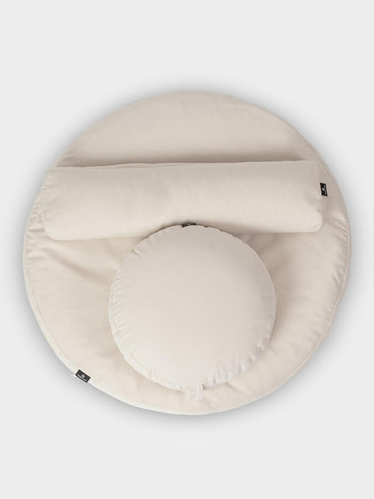 Beige Yoga Studio EU Zabuton Meditation Kit