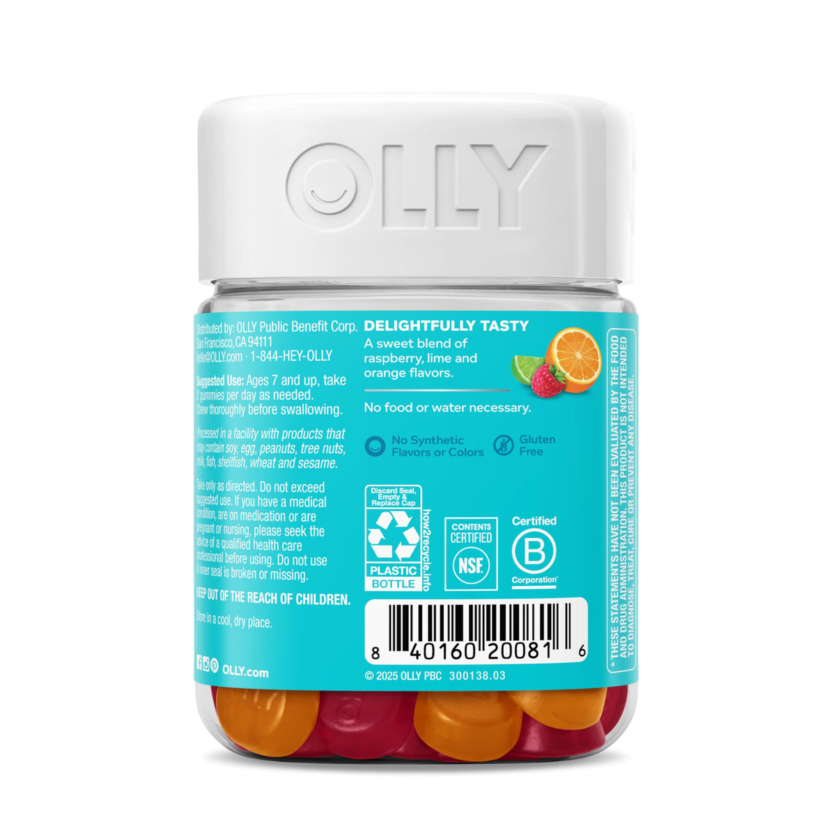OLLY Kids Chillax Gomitas — Magnesio y L-Teanina, 50 unidades