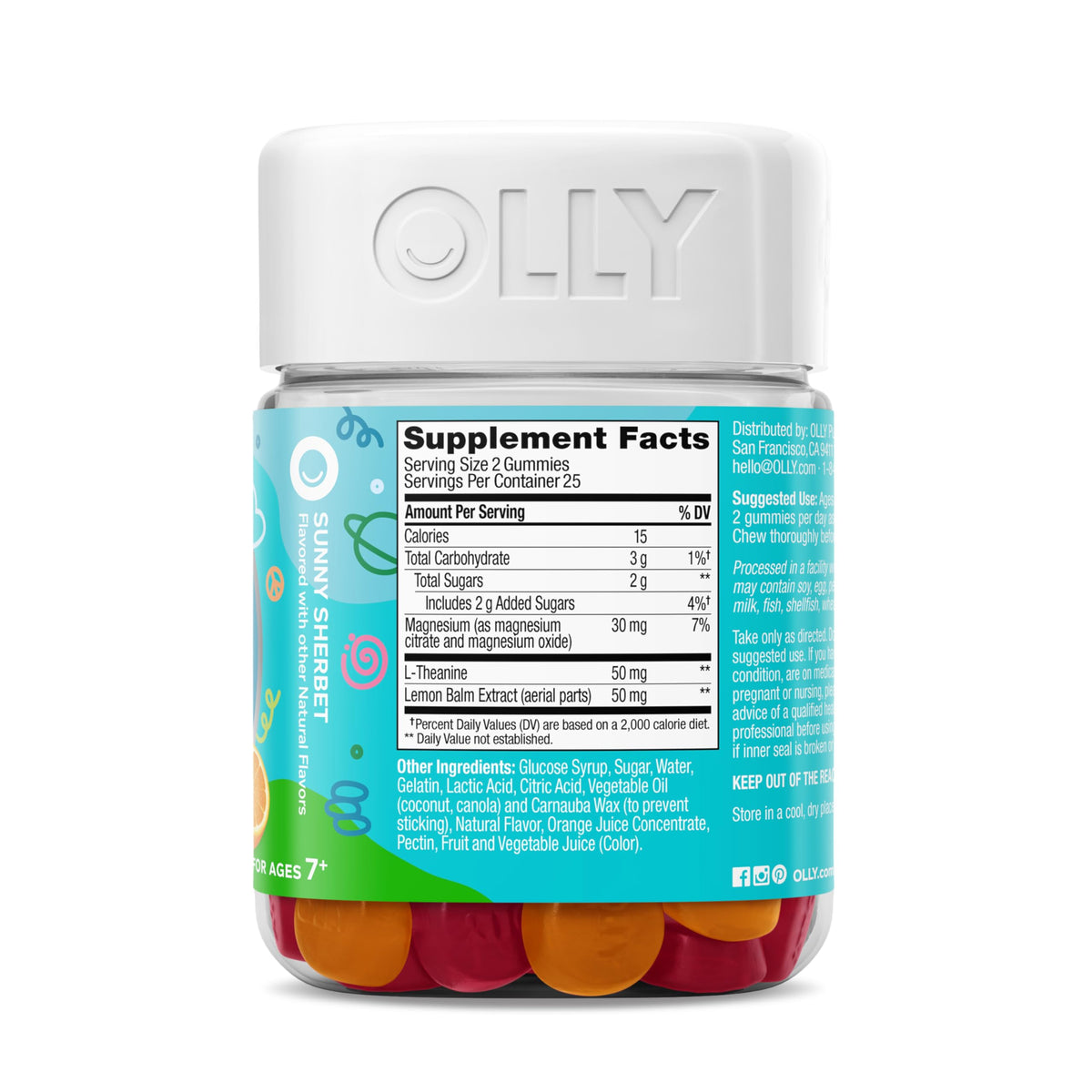OLLY Kids Chillax Gomitas — Magnesio y L-Teanina, 50 unidades