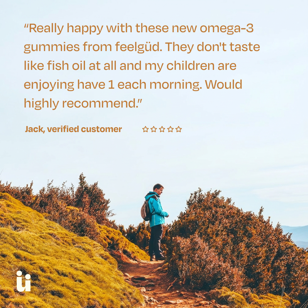 Gomitas Veganas Feel Güd de Omega-3 y Vitamina D3