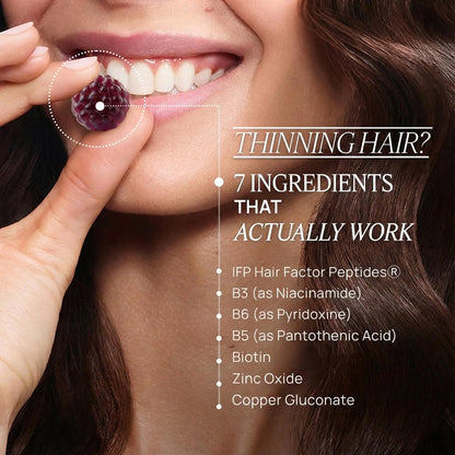 OMI WELLBEAUTY Hair Growth Peptides Gummies – Doctor Recommended, Patented Follicle Fortifying Formula
