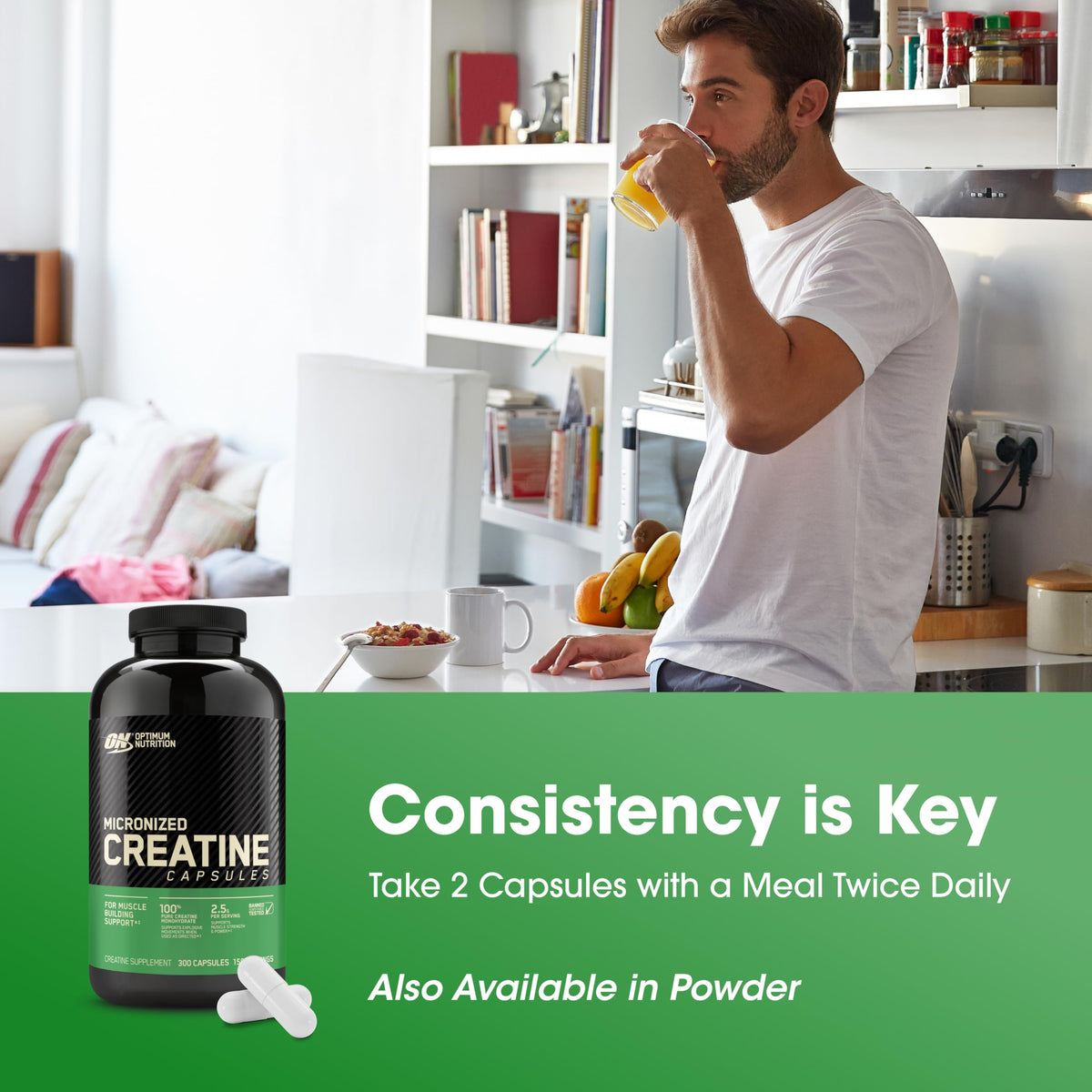 Optimum Nutrition Creatina 2500 Cápsulas