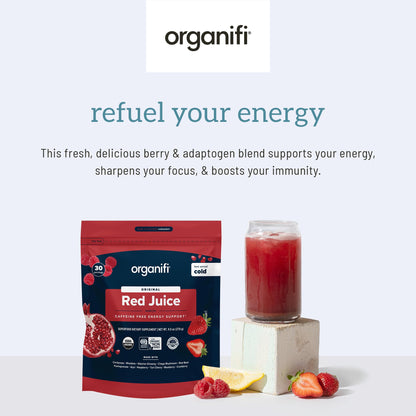 Organifi Red Juice – Energy & Focus Superfood Powder 90 Servings