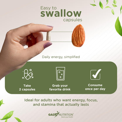 Gade Nutrition NAD+ con Resveratrol – Envejecimiento saludable y antioxidante | Hecho en EE. UU.
