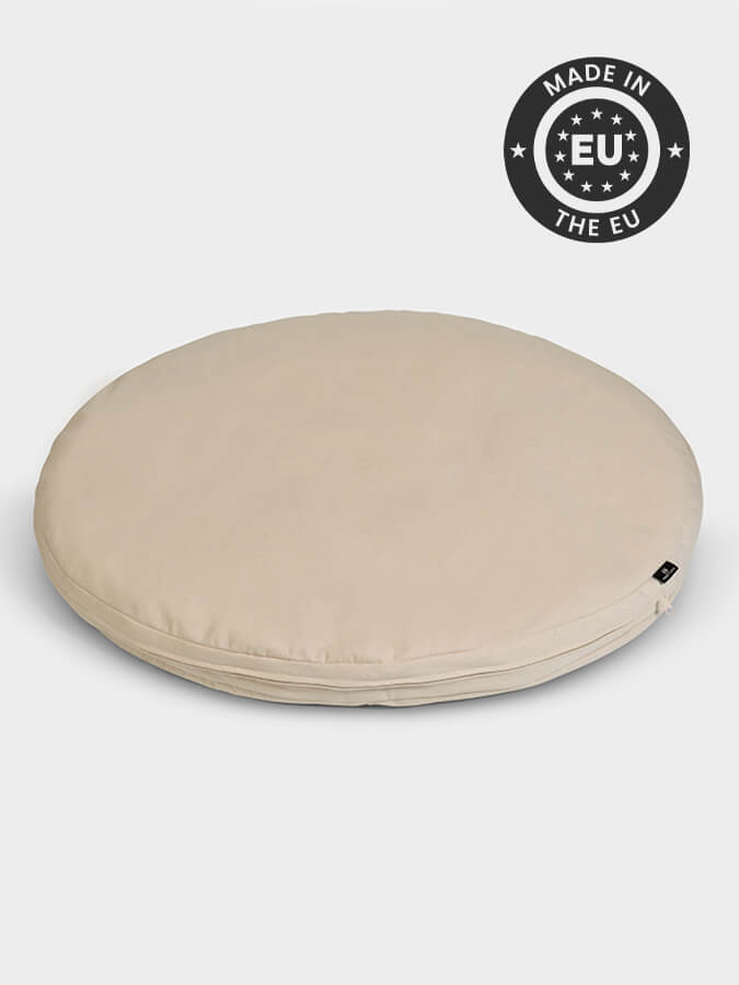 Zabuton redondo orgánico para meditación Yoga Studio EU