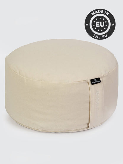 Yoga Studio Cylinder Meditation Cushion – Large | Firm Support for Seated Practice