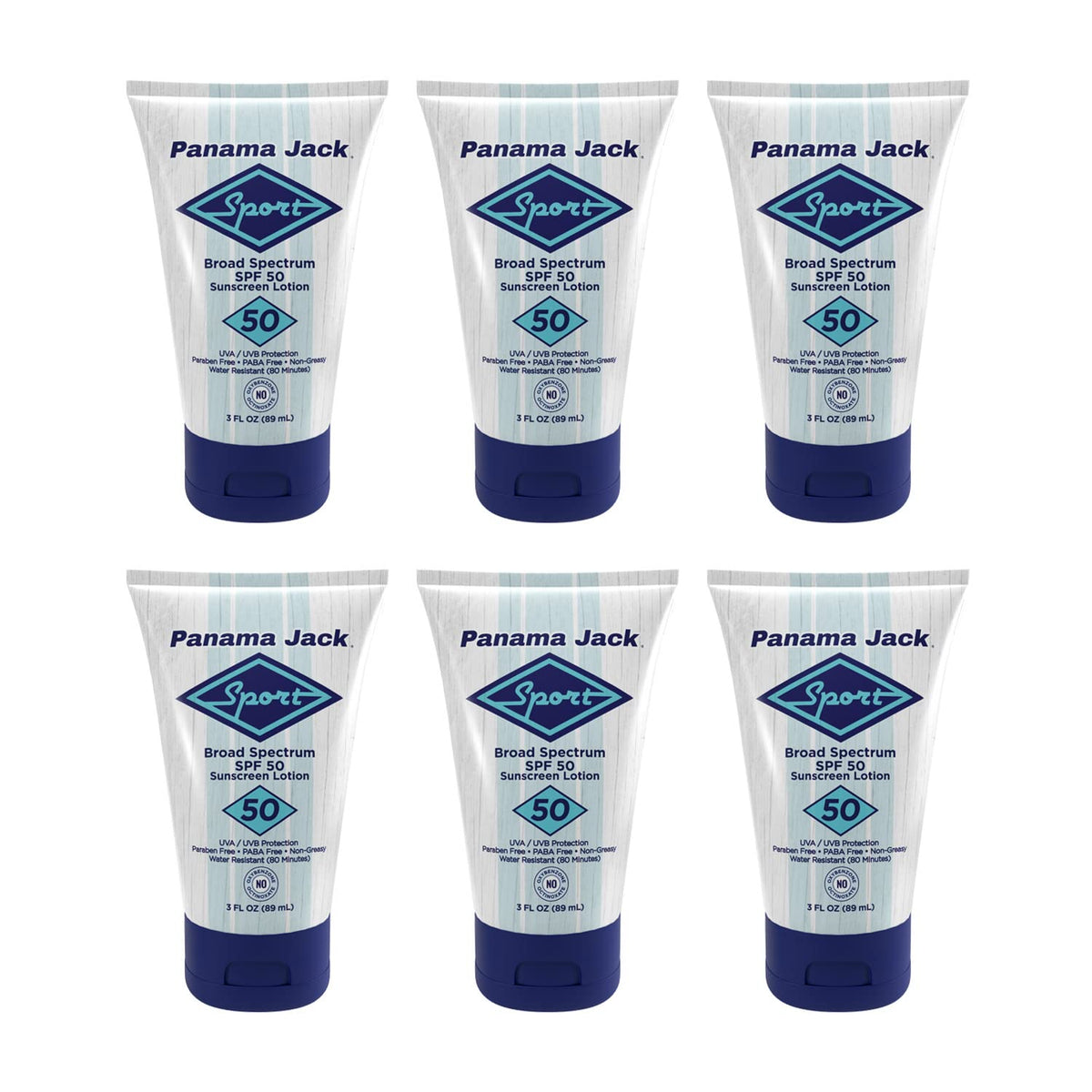 Panama Jack Sport Sunscreen Lotion SPF 50 — Pack of 2 x 3oz