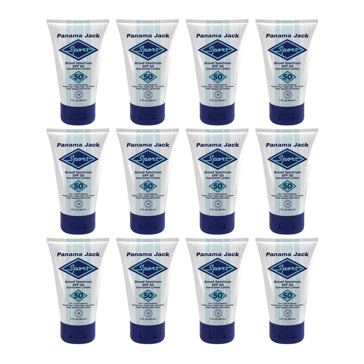 Panama Jack Sport Sunscreen Lotion SPF 50 — Pack of 2 x 3oz