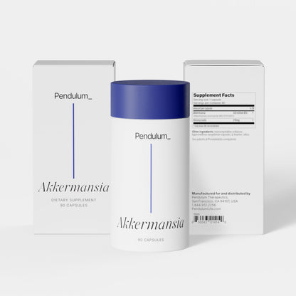 Pendulum Akkermansia Probiotic with Prebiotic Fiber 90 Capsules - Calm Era